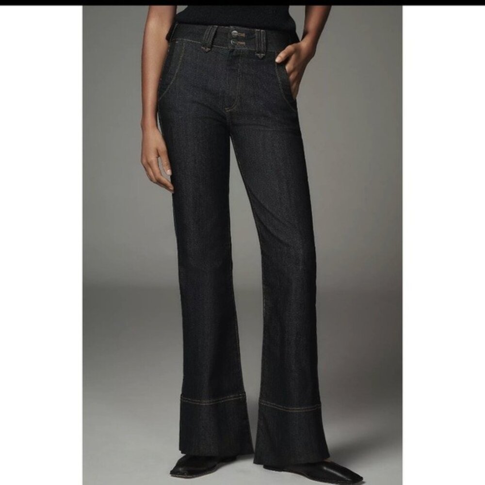 Anthropologie Pilcro High-Rise Bootcut Jeans Dark Wash Size 28